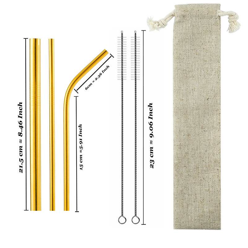 Drinking stainless steel straws - Mubimart