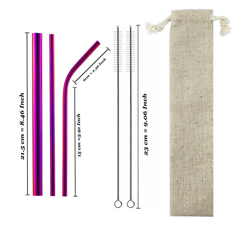 Drinking stainless steel straws - Mubimart