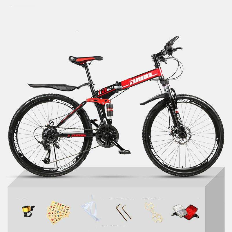 Dual Shock Absorbing Off-road Variable Speed Racing Male And Female Student Bikes - Mubimart
