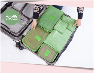 Durable Waterproof Nylon Packing Cube Travel Organizer Bag - Mubimart