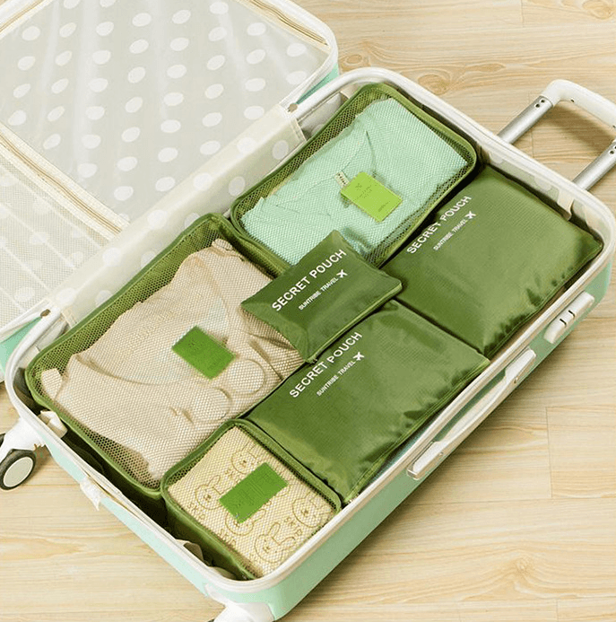 Durable Waterproof Nylon Packing Cube Travel Organizer Bag - Mubimart