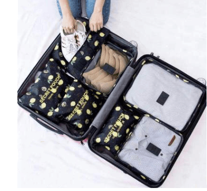 Durable Waterproof Nylon Packing Cube Travel Organizer Bag - Mubimart