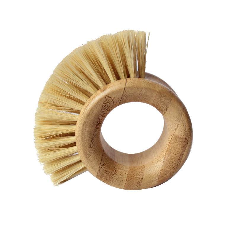 Educational Toys Cross-Border Hot Sale Bamboo Sisal Natural Plant Fiber Pot Brush Hand Environmental Protection Dish Brush Kitchen Cleaning Brush - Mubimart