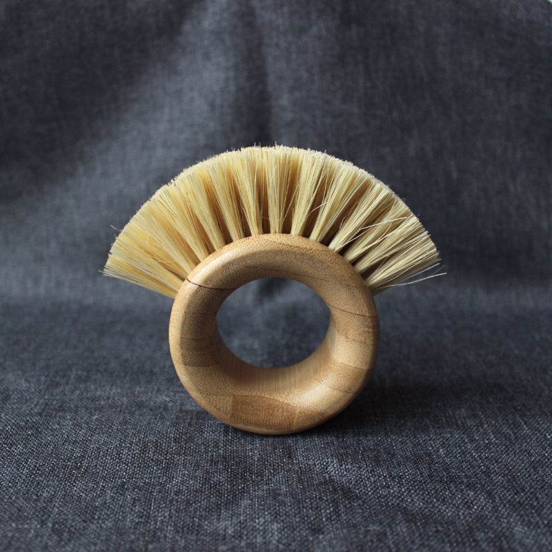 Educational Toys Cross-Border Hot Sale Bamboo Sisal Natural Plant Fiber Pot Brush Hand Environmental Protection Dish Brush Kitchen Cleaning Brush - Mubimart