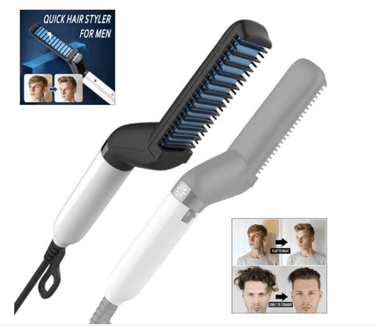 Electric Brush Beard Comb - Mubimart