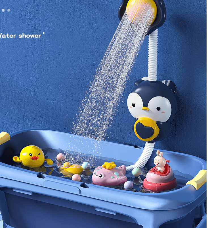 Electric Elephant Water Spray Bath Toys For Kids Baby Bathroom Bathtub Faucet Shower Toys Strong Suction Cup Children Water Game - Mubimart