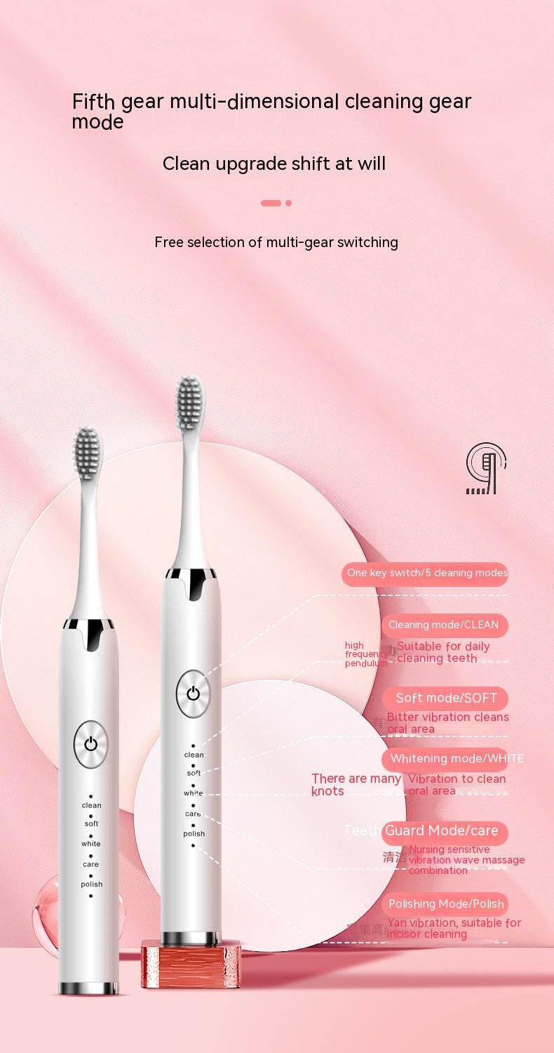 Electric Toothbrush Rechargeable Waterproof Electric Toothbrush - Mubimart