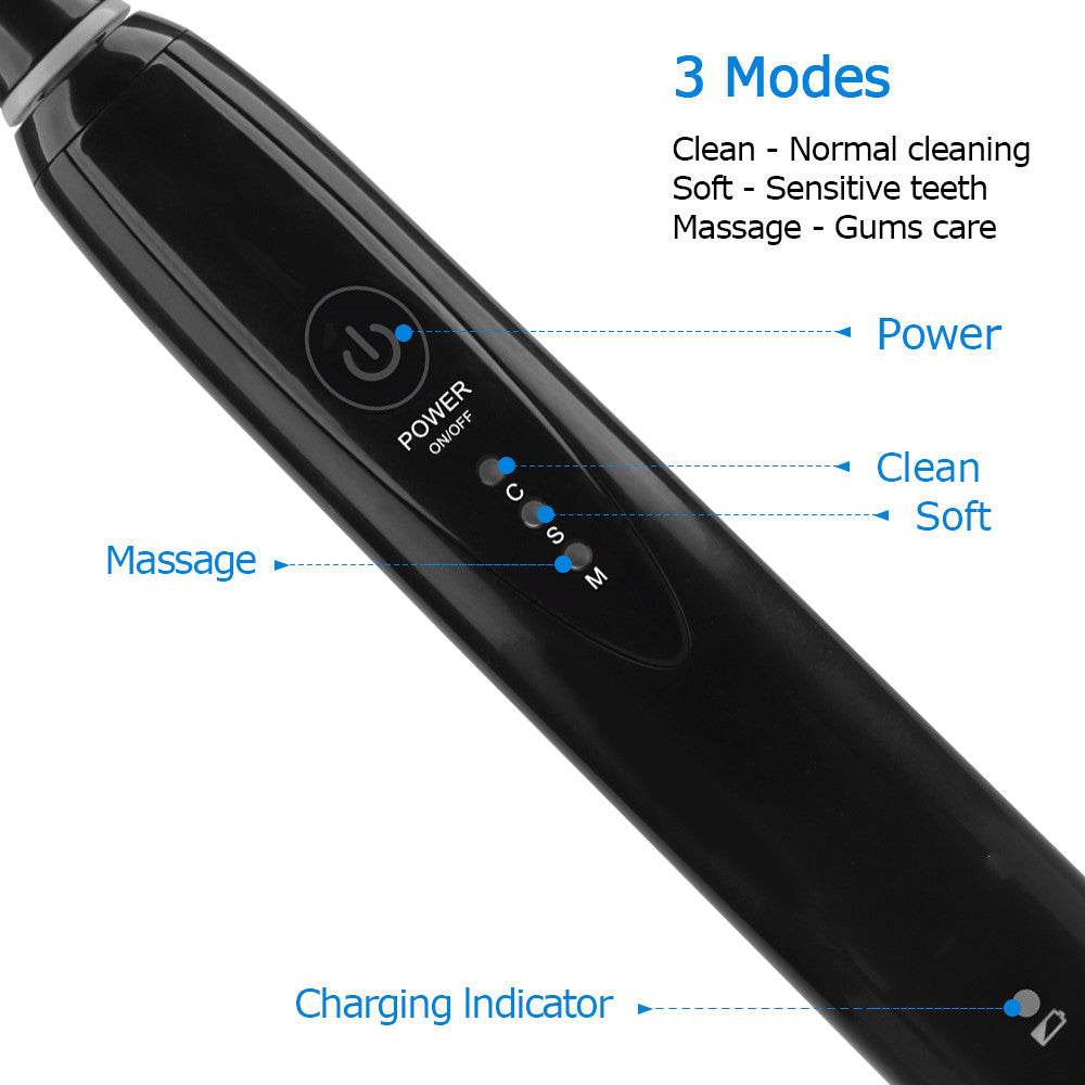 Electric Toothbrush Sonic Toothbrush Inductive Charging - Mubimart
