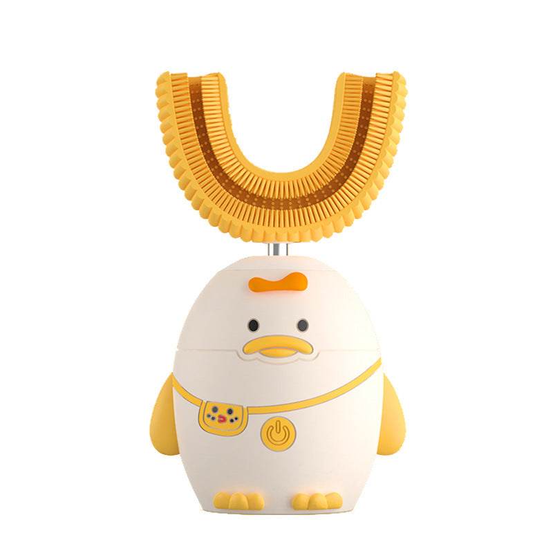Electric Toothbrush for Kids Silicon Automatic Ultrasonic Teeth Tooth Brush Cartoon Pattern for Children Smart 360 Degrees U - Mubimart