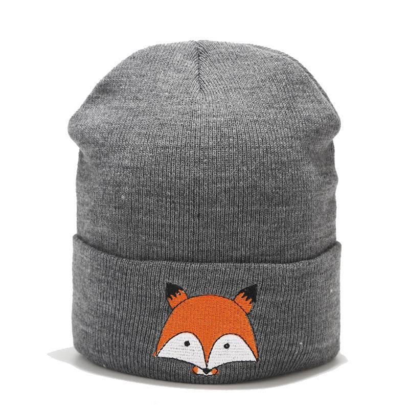 Embroidered wool cap - Mubimart