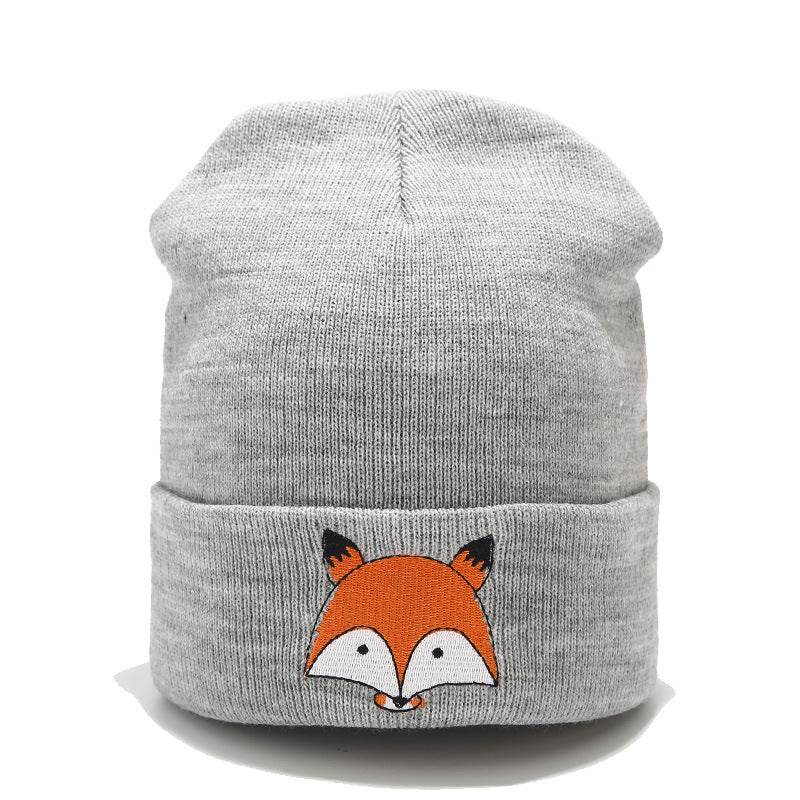 Embroidered wool cap - Mubimart