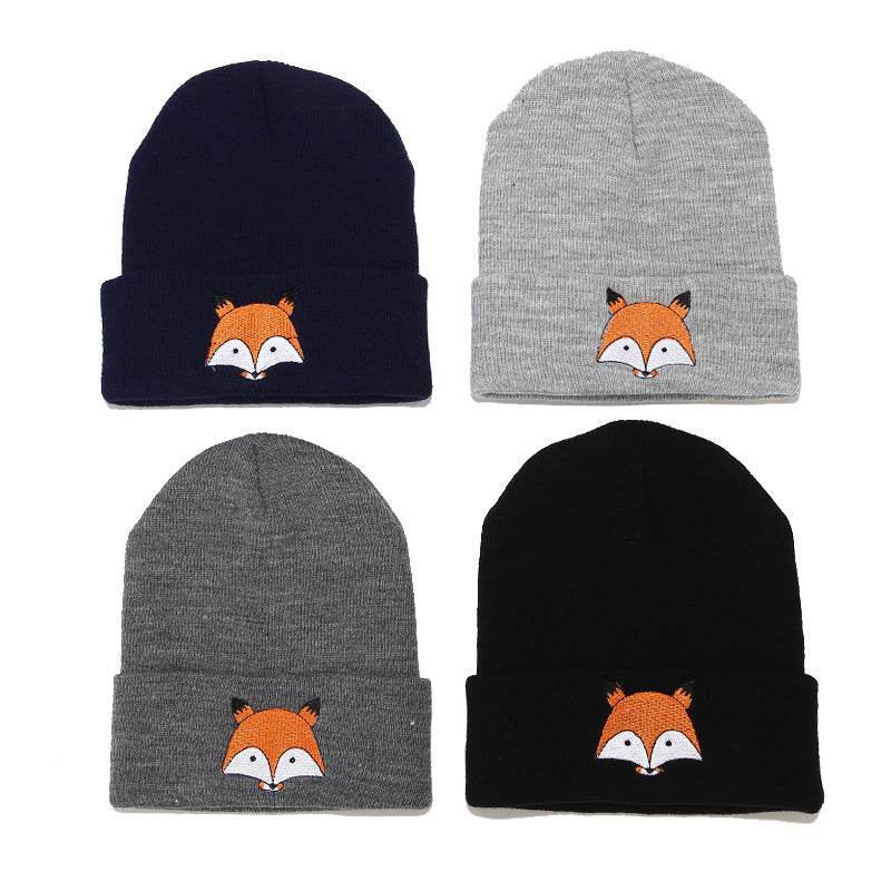 Embroidered wool cap - Mubimart