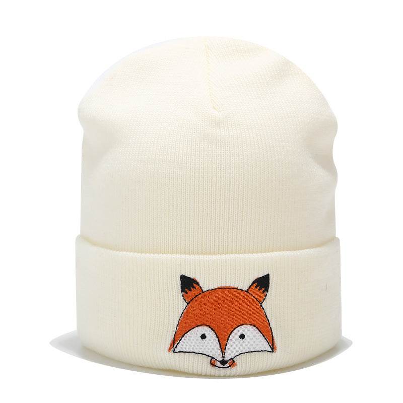 Embroidered wool cap - Mubimart