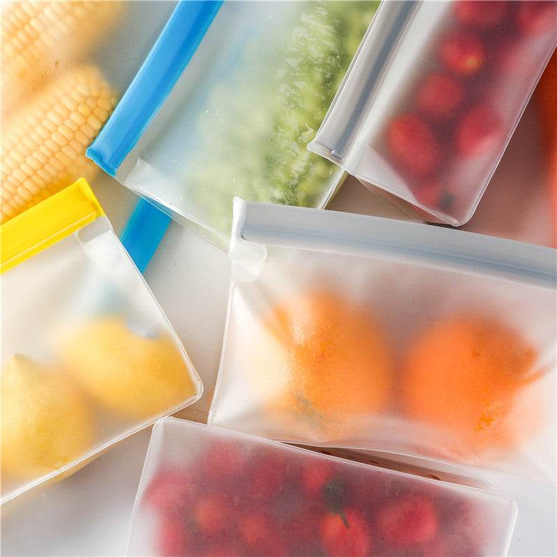 Europe And The United States Amazon Peva Food Bag Reusable Three-Dimensional Peva Thickened Storage Sealed Fresh-Keeping Bag Ziplock Bag - Mubimart