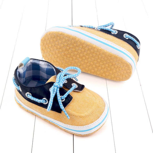 Factory Wholesale Jean First Walking Shoes Canvas Prewalker Baby - Mubimart