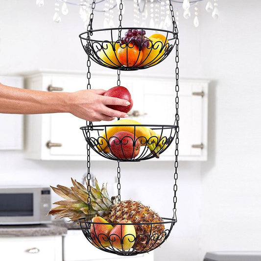 Fashion Creative Wrought Iron Fruit Basket - Mubimart