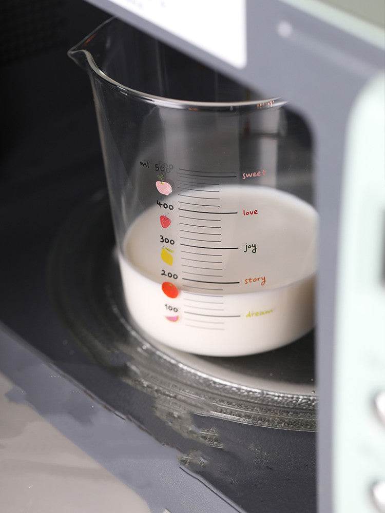 Fashion Glass Measuring Cup With Scale - Mubimart