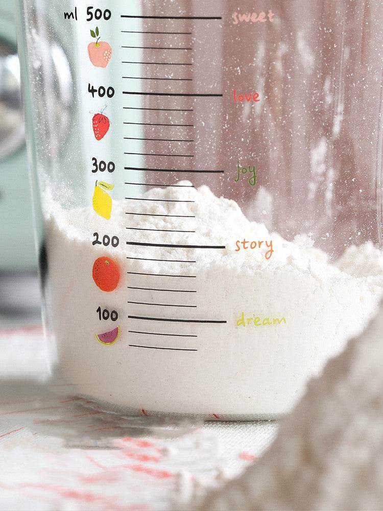 Fashion Glass Measuring Cup With Scale - Mubimart