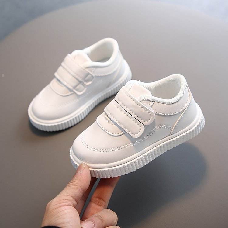 Fashion High Quality Boys White Toddler Sneaker Children Flat Shoes - Mubimart