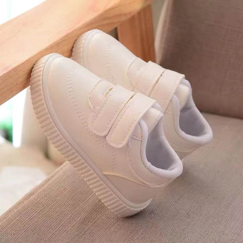 Fashion High Quality Boys White Toddler Sneaker Children Flat Shoes - Mubimart