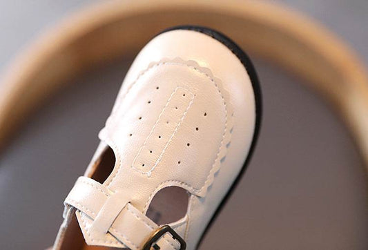 Fashionable Breathable Leather Shoes For Boys And Girls - Mubimart