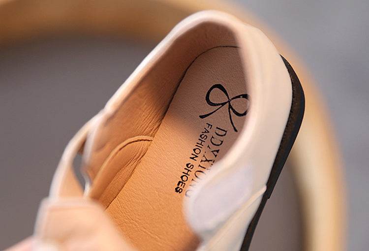 Fashionable Breathable Leather Shoes For Boys And Girls - Mubimart