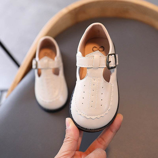 Fashionable Breathable Leather Shoes For Boys And Girls - Mubimart