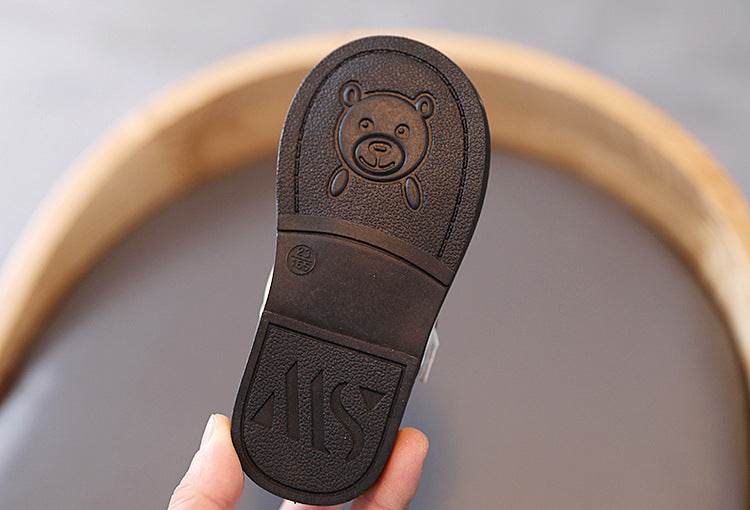 Fashionable Breathable Leather Shoes For Boys And Girls - Mubimart