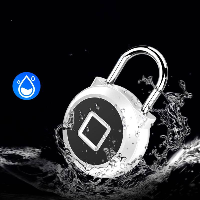 Fingerprint Lock Smart Keyless Lock IP65 Waterproof Anti-Theft Security Padlock Door Luggage Case PadLockS - Mubimart
