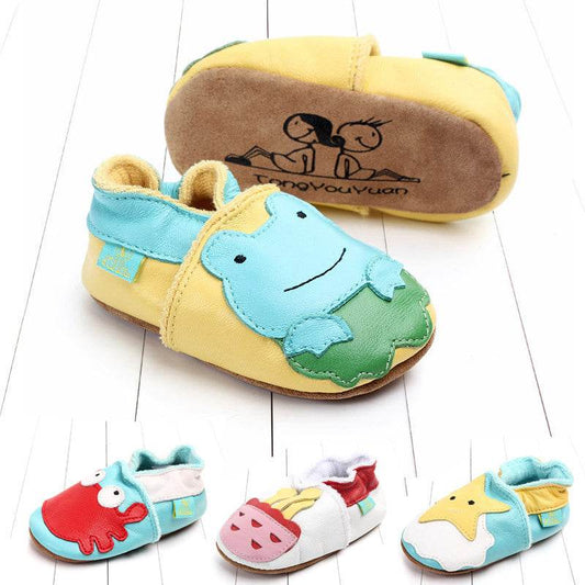 First layer sheepskin soft sole baby shoes - Mubimart