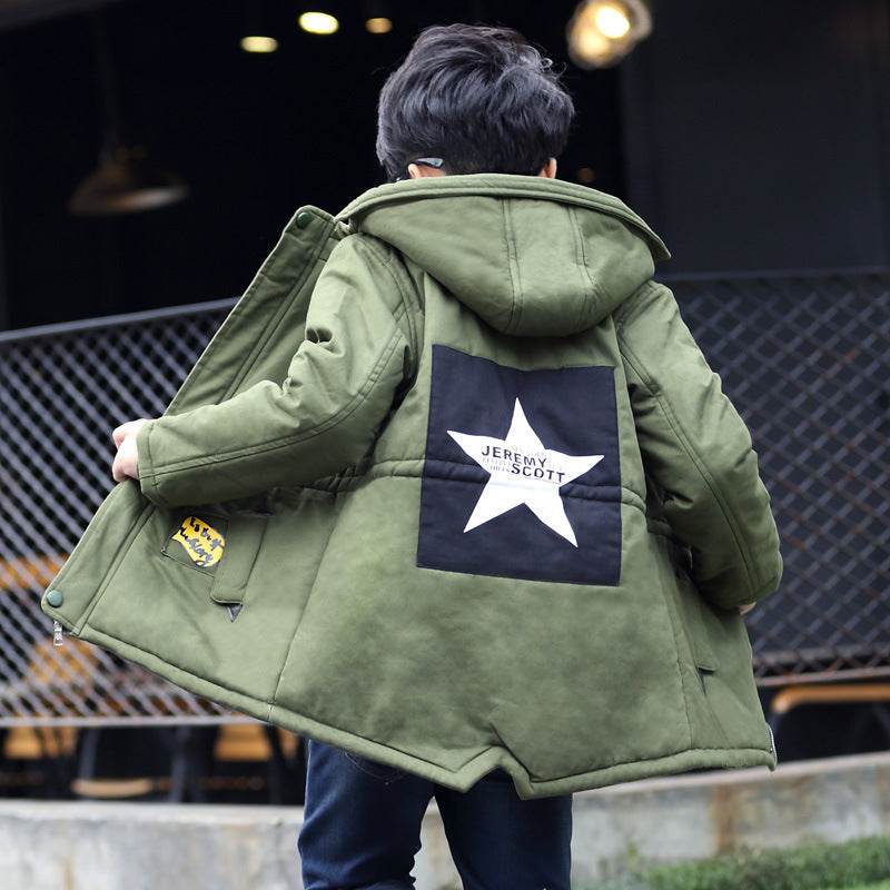 Five-pointed star trench coat - Mubimart