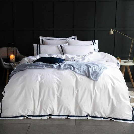 Five-star Hotel Four-piece Set, Satin Sheet Set - Mubimart