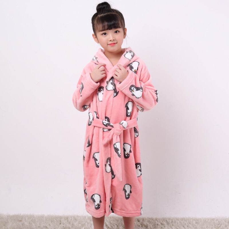 Flannel children's nightgown - Mubimart