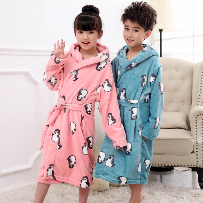 Flannel children's nightgown - Mubimart
