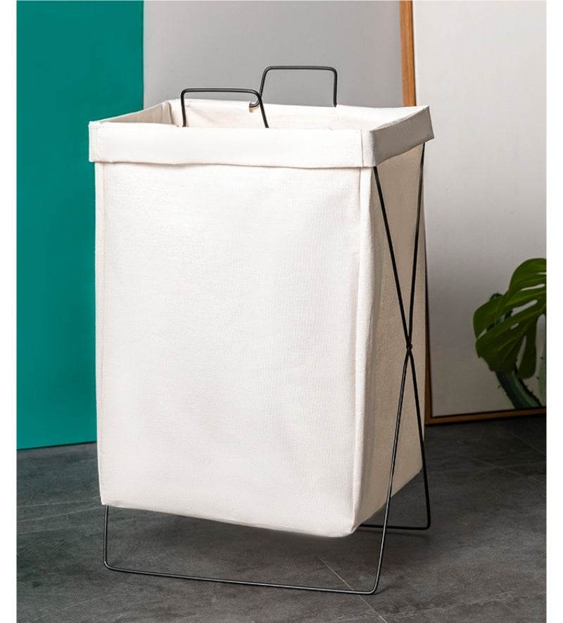 Foldable Fabric Laundry Basket Large Storage - Mubimart