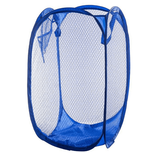 Foldable hamper can be stored in the laundry basket. Mesh cloth color clothes basket storage laundry storage basket - Mubimart