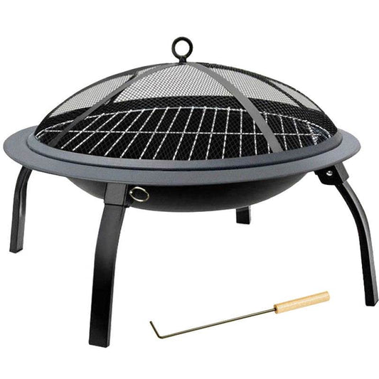 Folding BBQ Grill Outdoor CampStove Portable Barbecue Grill Household Charcoal Heating Brazier Charcoal Stove Indoor Roasting Stove - Mubimart