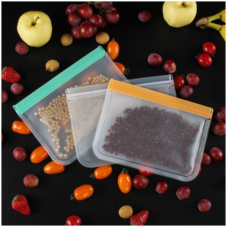 Food Bag Semi Transparent Frosted Self Sealing Storage - Mubimart