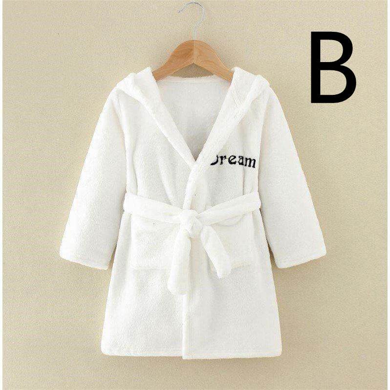 Four Seasons Home Service, Children's Clothing, Children's Bathrobe, Robe, Thickened Flannel - Mubimart