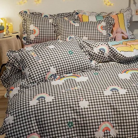 Four-piece Cotton Bedding Summer Princess Style Sheets - Mubimart