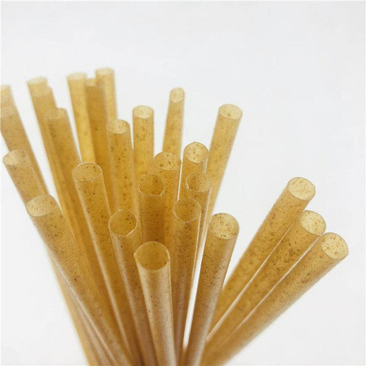 Fully Degradable Sugarcane Fiber Instead Of Plastic Straws Disposable Bagasse Straws - Mubimart