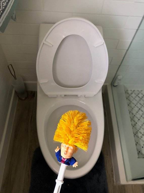 Funny Donald Trump Toilet Brush - Mubimart