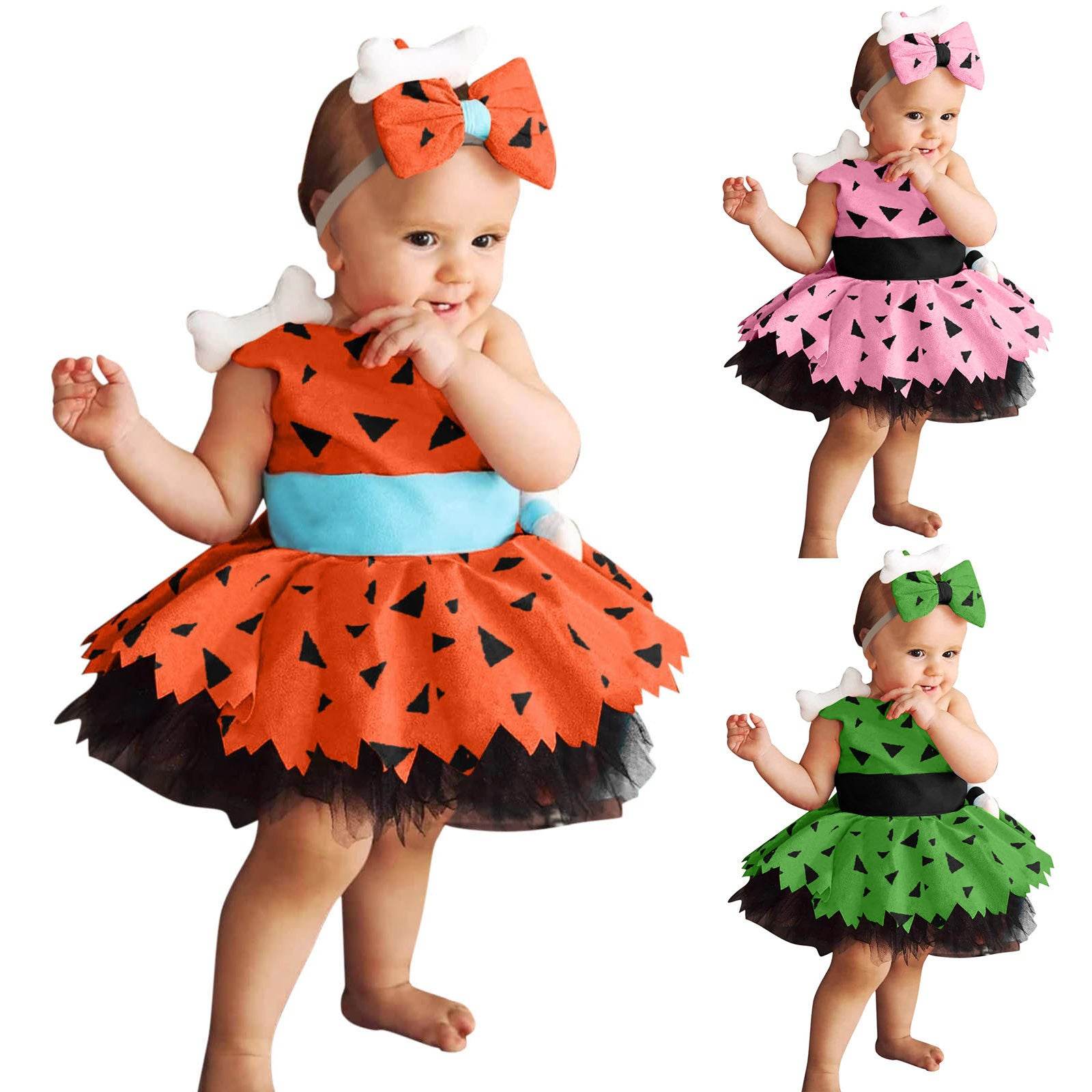 Girls Fashion Simple Halloween Mesh Costume Suit - Mubimart