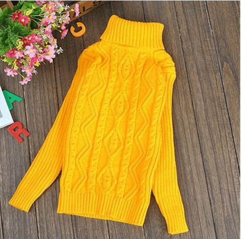 Girls Plus Velvet Thick Double Layer Sweater - Mubimart