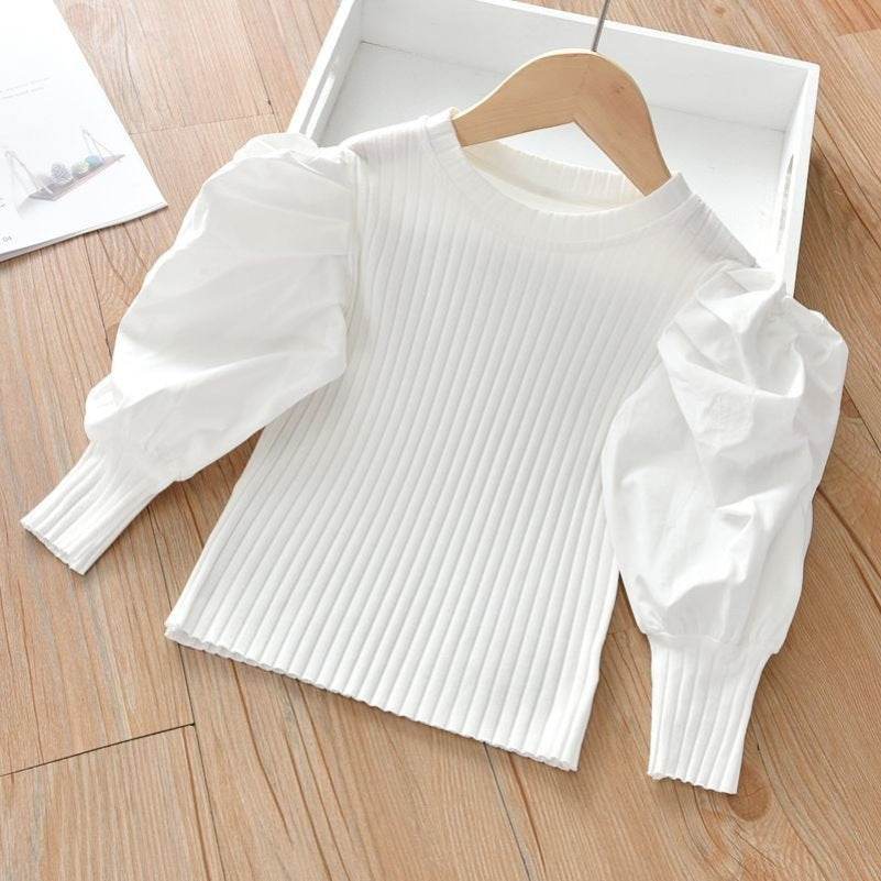Girls Western Style Long Sleeved T Shirt - Mubimart
