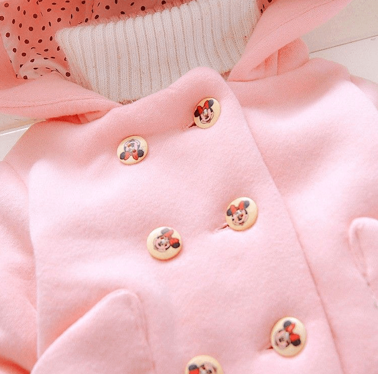 Girls warm coat winter jacket clothes for Newborn girl baby - Mubimart