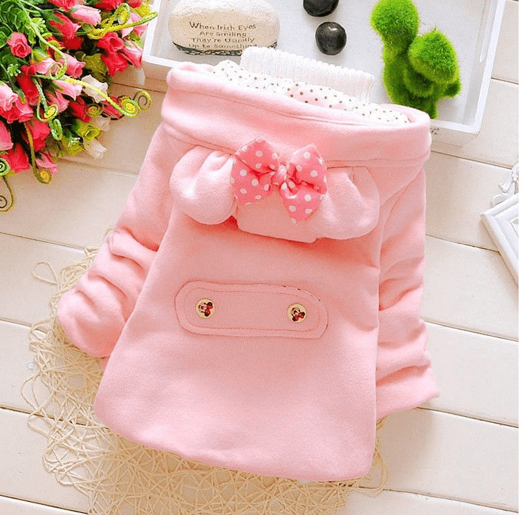 Girls warm coat winter jacket clothes for Newborn girl baby - Mubimart