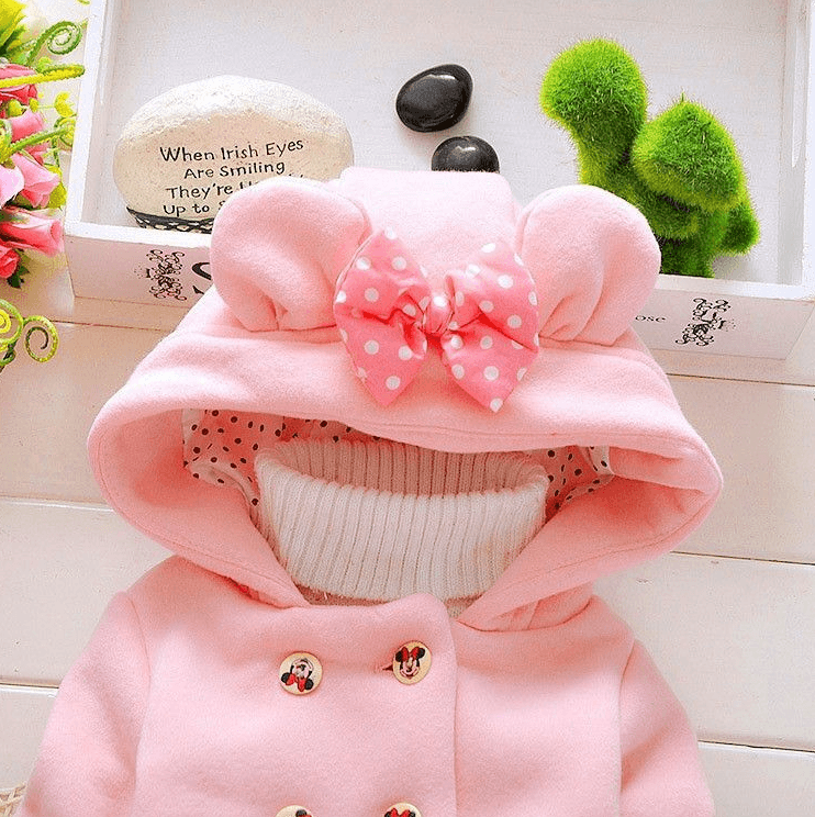 Girls warm coat winter jacket clothes for Newborn girl baby - Mubimart