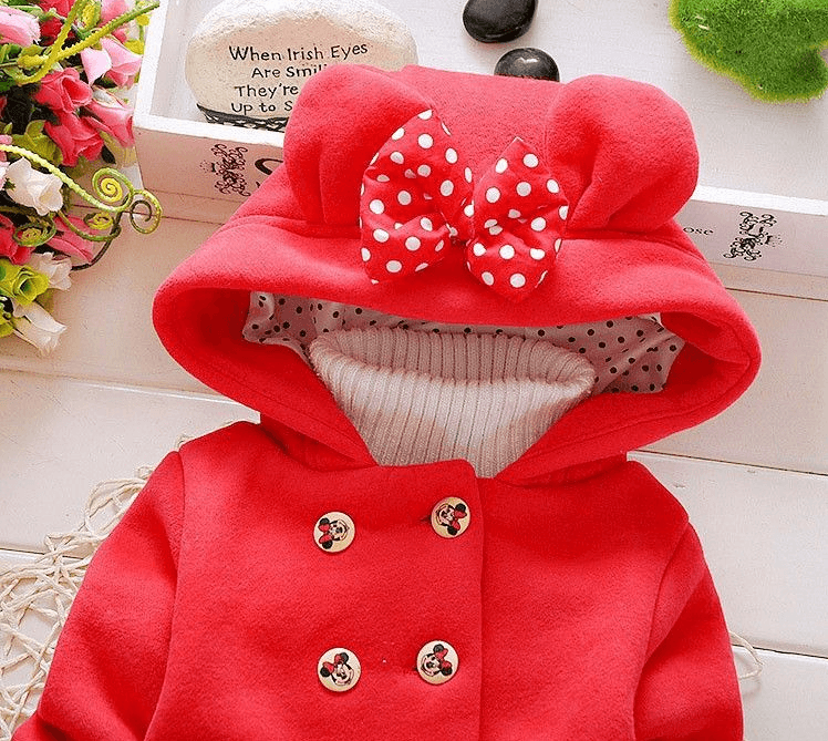 Girls warm coat winter jacket clothes for Newborn girl baby - Mubimart