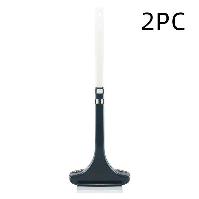 Glass Cleaning Tool Cleaning Brush Washing Window Cleaner Squeegee Wiper Long Handle Head Brush Window Cleaner Scrubbe - Mubimart